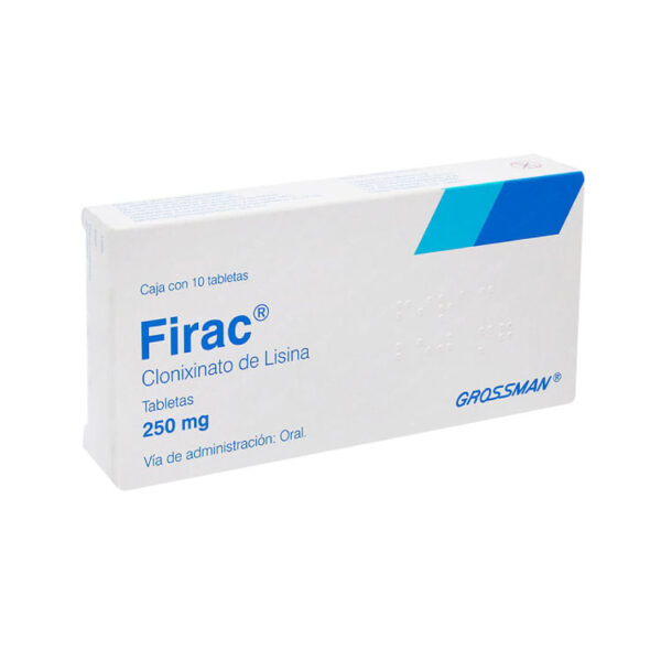 Firac Tabletas 250 mg.C/10 - Clonixinato de Lisina 125mg